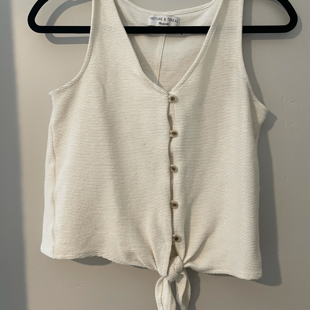 Super fun button down tie tank!